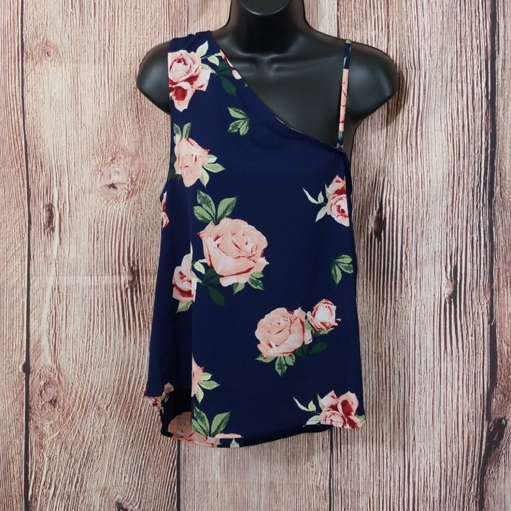 Off the shoulder flower summer top